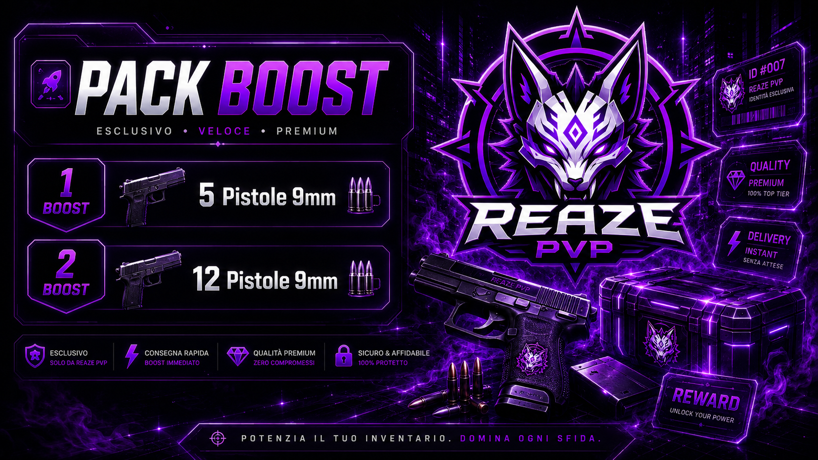 Pack Boost REAZE PVP
